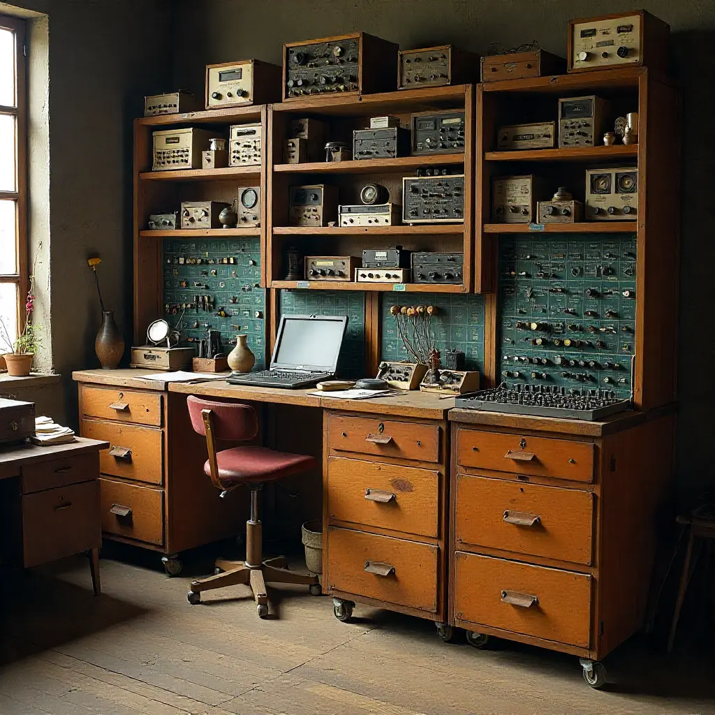   workshop for vintage electronics